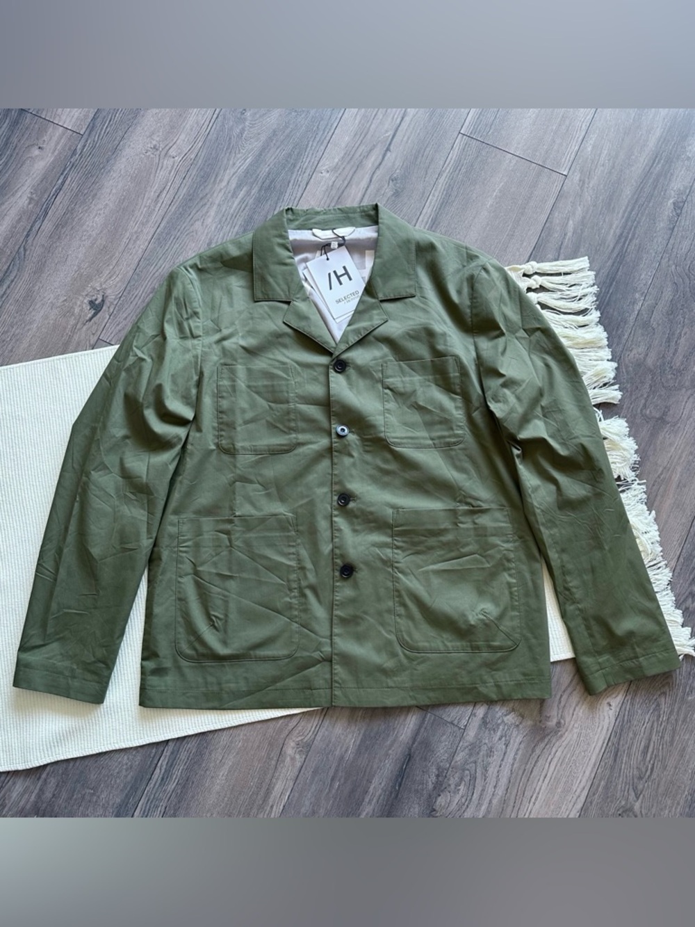 Selected Homme Mens Holdo Hybrid Blazer in Olive Night